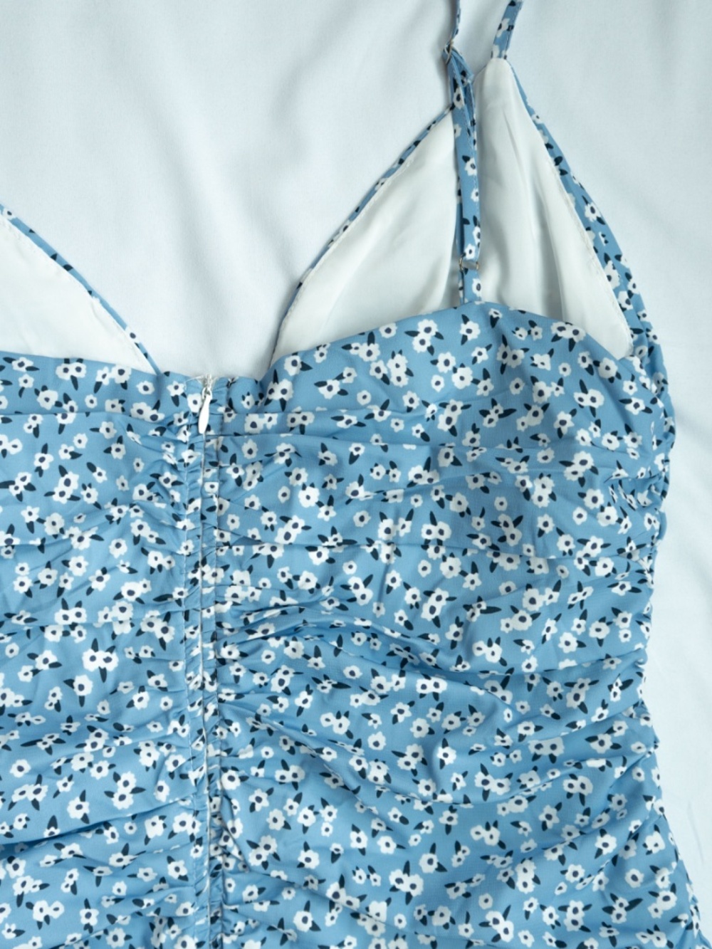 Princess Polly Blue Floral Mini Dress - Size 10 - Picture 8 of 13